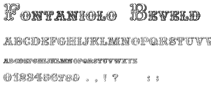 Fontaniolo Beveld font